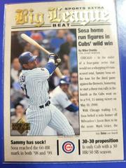 Sammy Sosa #BB7 Baseball Cards 2000 Upper Deck Prices