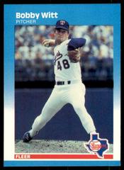 Bobby Witt Baseball Cards 1987 Fleer Glossy Prices