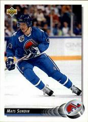Mats Sundin Hockey Cards 1992 Upper Deck Prices