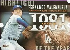 Fernando Valenzuela #H-21 Baseball Cards 2015 Topps Highlight of the Year Prices