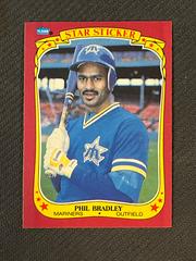 Phil Bradley #10 Baseball Cards 1986 Fleer Star Stickers Prices