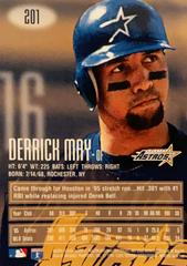 Rear | Derrick May Baseball Cards 1996 EMotion XL