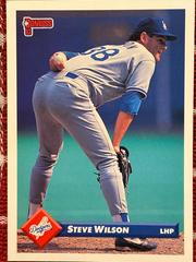 Steve Wilson #34 Baseball Cards 1993 Donruss Prices