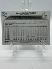Back Of Card | Salvador Perez Baseball Cards 2022 Topps
