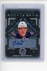 Cole Perfetti [Pure Black Signature] #RG-CP Hockey Cards 2021 Upper Deck Black Diamond Rookie Gems Prices