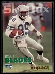 Brian Blades [Colors] #305 Football Cards 1993 Skybox Impact Prices