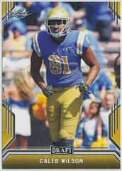 Caleb Wilson [Gold] #8 Football Cards 2019 Leaf Draft Prices