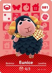 Eunice #081 [Animal Crossing Series 1] Amiibo Cards Prices
