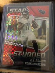 A. J. Brown [Red Plaid] #SS10 Football Cards 2021 Panini Rookies and Stars Studded Prices