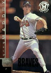 Greg Maddux [Hot List] #16 Baseball Cards 1997 Upper Deck Prices