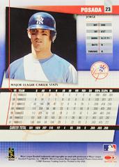 Rear | Jorge Posada Baseball Cards 2002 Donruss Best of Fan Club