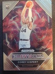 Corey Krispert #6 Basketball Cards 2021 Panini Prizm Draft Picks Fireworks Prices