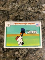Back | Squeeze Play, Baseball According To Daffy Duck Baseball Cards 1990 Upper Deck Comic Ball