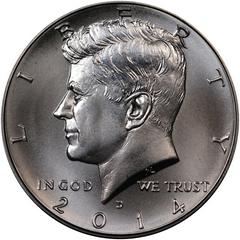 2014 D [CLAD HIGH RELIEF] Coins Kennedy Half Dollar Prices