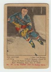 Nick Mickoski #97 Hockey Cards 1951 Parkhurst Prices