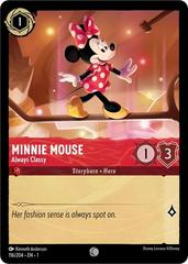Minnie Mouse - Always Classy [Foil] #116 Lorcana First Chapter Prices