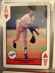 Ramon Martinez [Ace of Hearts] Baseball Cards 1990 U.S. Playing Card All Stars Prices