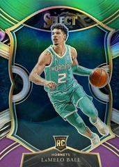 LaMelo Ball [Green White Purple] #63 Basketball Cards 2020 Panini Select Prices