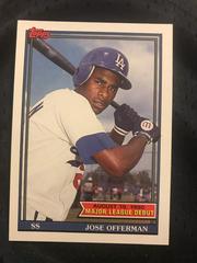 Jose Offerman Baseball Cards 1991 Topps '90 M.L. Debut Prices