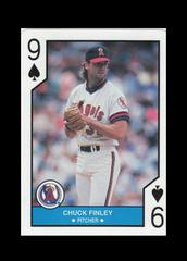 Chuck Finley [Nine of Spades] Baseball Cards 1990 U.S. Playing Card All Stars Prices
