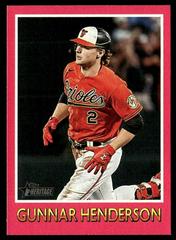 Gunnar Henderson #75BS-12 Baseball Cards 2024 Topps Heritage Baseball Sensation Prices
