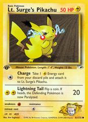 Lt. Surge's Pikachu [1st Edition] #81 Pokemon Gym Heroes Prices