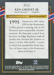 Card Back | Ken Griffey Jr. Baseball Cards 2022 Topps Update Paragons of the Postseason