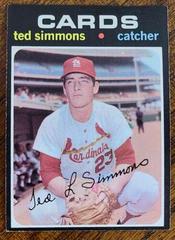Ted Simmons Baseball Cards 1971 Topps Prices