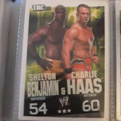 Shelton Benjamin, Charlie Haas Wrestling Cards 2009 Topps WWE Slam Attax Prices