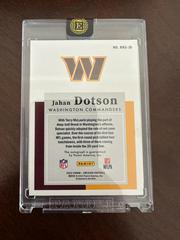 Back | Jahan Dotson [Ruby] Football Cards 2022 Panini Encased Rookie Notable Signatures