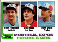 Expos Future Stars [Francona, Mills, Smith] Baseball Cards 1982 Topps Prices