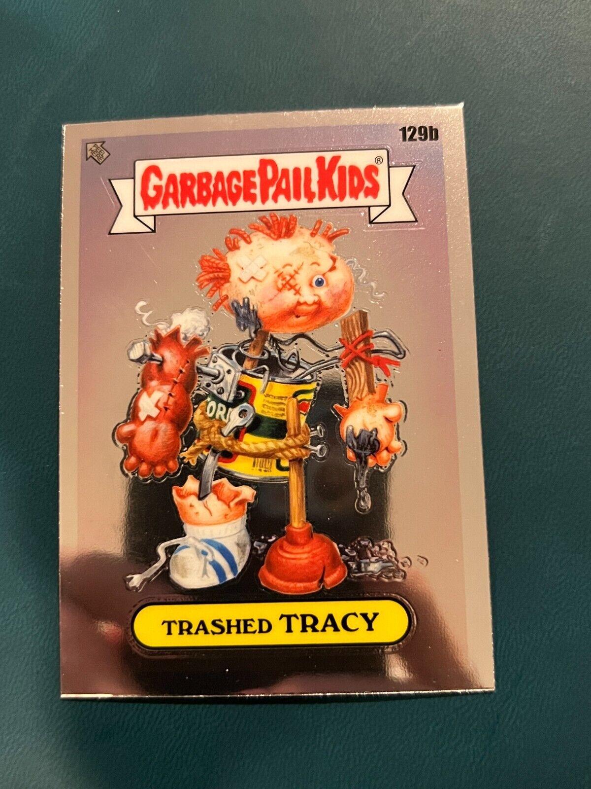 TRASHED TRACY 129b Prices 2021 Garbage Pail Kids Chrome Garbage