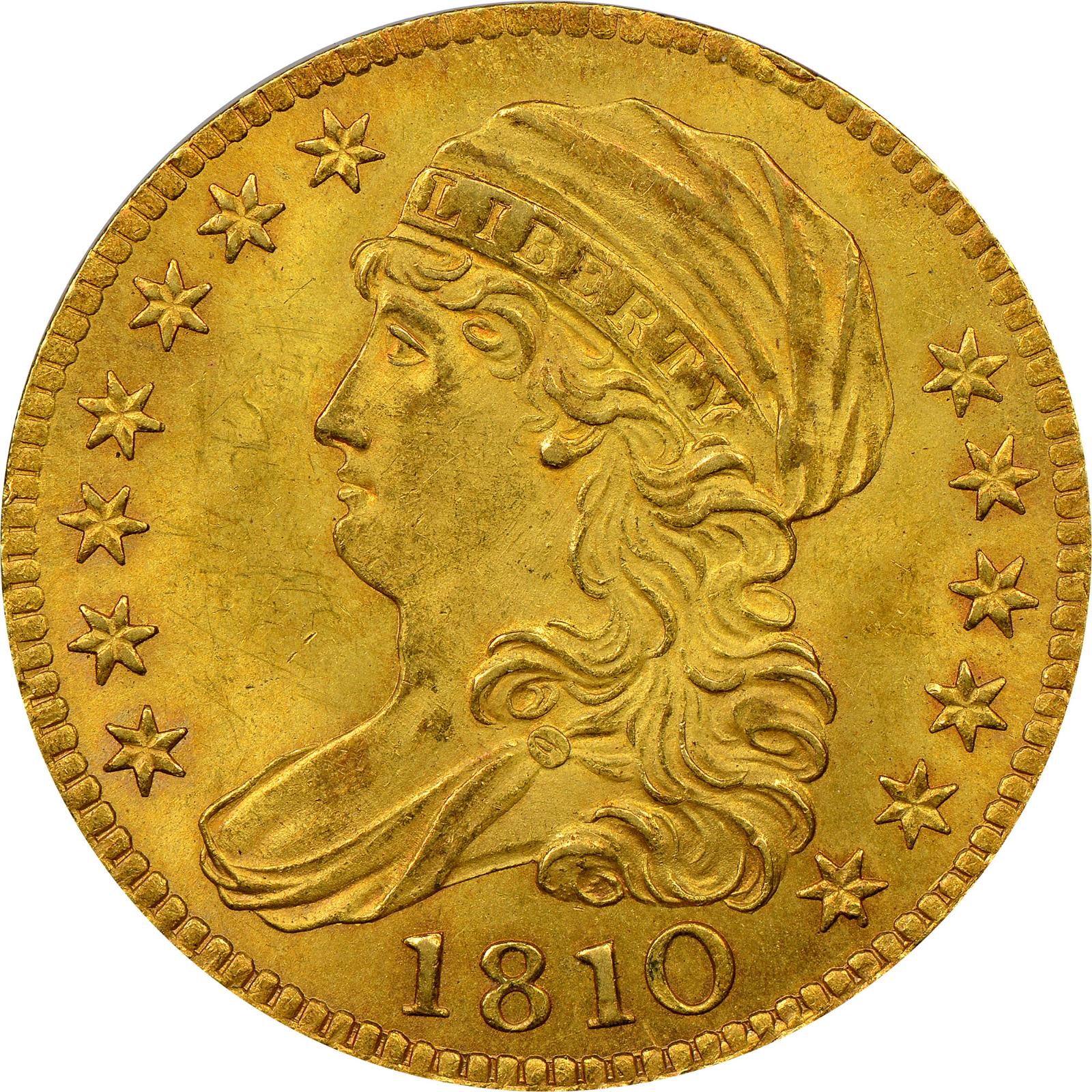 1810 [LARGE DATE LARGE 5 BD-4] Coins Capped Bust Half Eagle