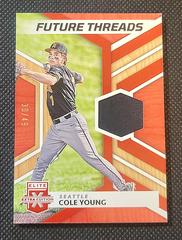 Cole Young [Red] #FT-CY Baseball Cards 2022 Panini Elite Extra Edition Future Threads Prices