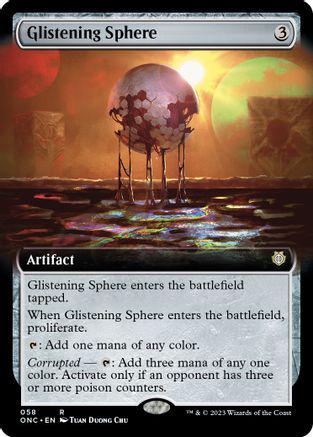 Glistening Sphere [Extended Art] #58 Magic Phyrexia: All Will Be One Commander