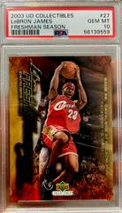 LeBron James #88 Basketball Cards 2003 UD Collectibles Freshman Season Prices