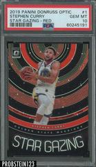 Stephen Curry [Red] #1 Basketball Cards 2019 Panini Donruss Optic Star Gazing Prices