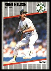 Gene Nelson #18 Baseball Cards 1989 Fleer Prices
