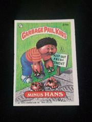 Minus HANS 1987 Garbage Pail Kids Prices
