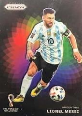 Lionel Messi #1 Soccer Cards 2022 Panini Prizm World Cup Color Wheel Prices