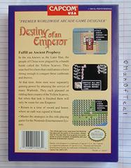 Box Back | Destiny of an Emperor NES