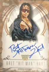 Bret Hart #UA-BH Wrestling Cards 2016 Topps WWE Undisputed Autographs Prices