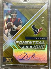 Davis Mills [Gold] Football Cards 2022 Panini XR X Ponential Ink Autograph Prices