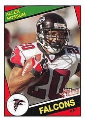 Allen Rossum #150 Football Cards 2005 Topps Heritage Prices