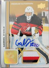 Gabriel D'Aigle [Autograph Patch] #38 Hockey Cards 2023 Upper Deck Team Canada Juniors Prices