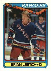 Brian Leetch #221 Hockey Cards 1990 Topps Tiffany Prices