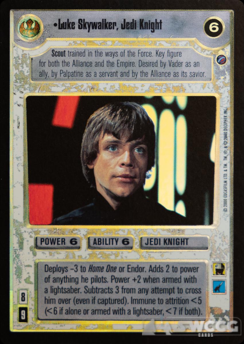 Luke Skywalker, Jedi Knight [Foil] Star Wars CCG Reflections II