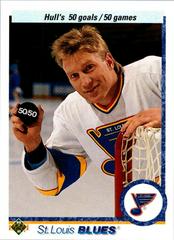 Brett Hull [50 Goals/50 Games] Hockey Cards 1990 Upper Deck Prices