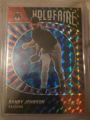 Randy Johnson [Reactive Blue] Baseball Cards 2022 Panini Mosaic Holofame Prices