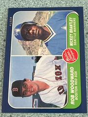 Major League Pros. [M. Brantley, R. Woodward] Baseball Cards 1986 Fleer Prices